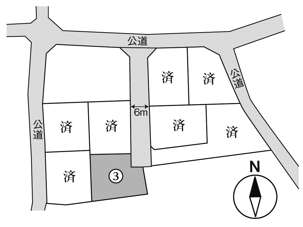 「徳田3分譲地（残り1区画）」