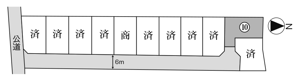 「New川北分譲地（残り1区画）」